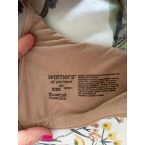 Warners "All You Need" Bra Underwire Toasted Almond 38C Back Closure Padded - Picture 5 of 5